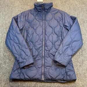 COLUMBIA Navy Blue Quilted Lightweight Puffer Jacket Womens Small OmniHeat